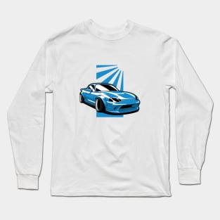 Blue MX5 Miata JDM Long Sleeve T-Shirt